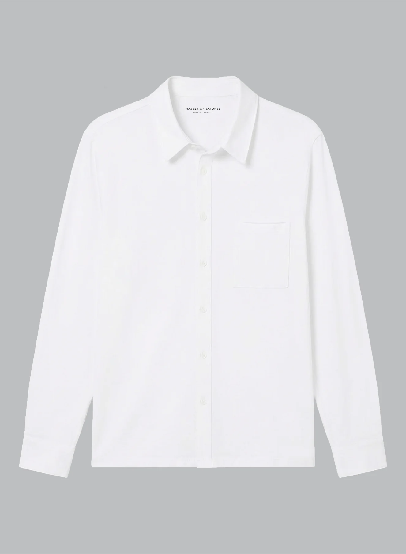 Chemise Blanche Col Chemise Manches Longues en Coton Organique - Image 6