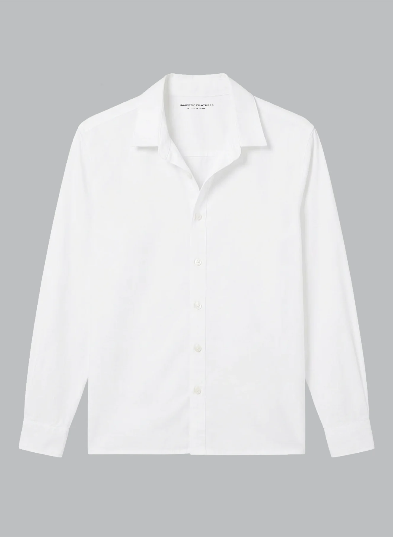 Chemise Blanche Manches Longues en Coton Organique / Elasthanne - Image 6