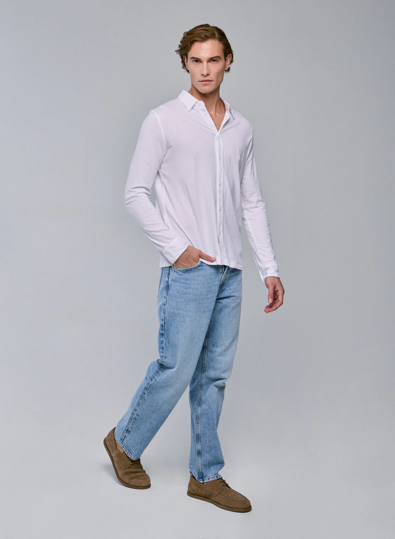 Chemise Blanche Manches Longues en Deluxe Coton - Image 3