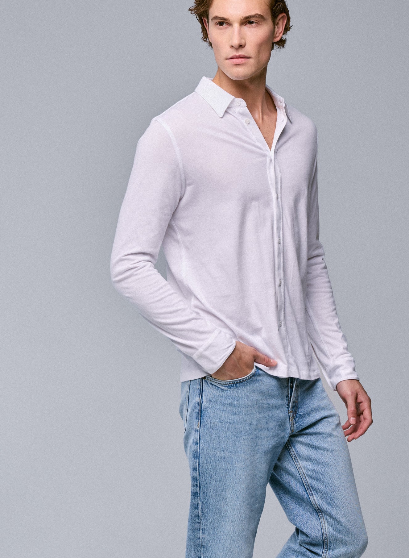 Chemise Blanche Manches Longues en Deluxe Coton - Image 4
