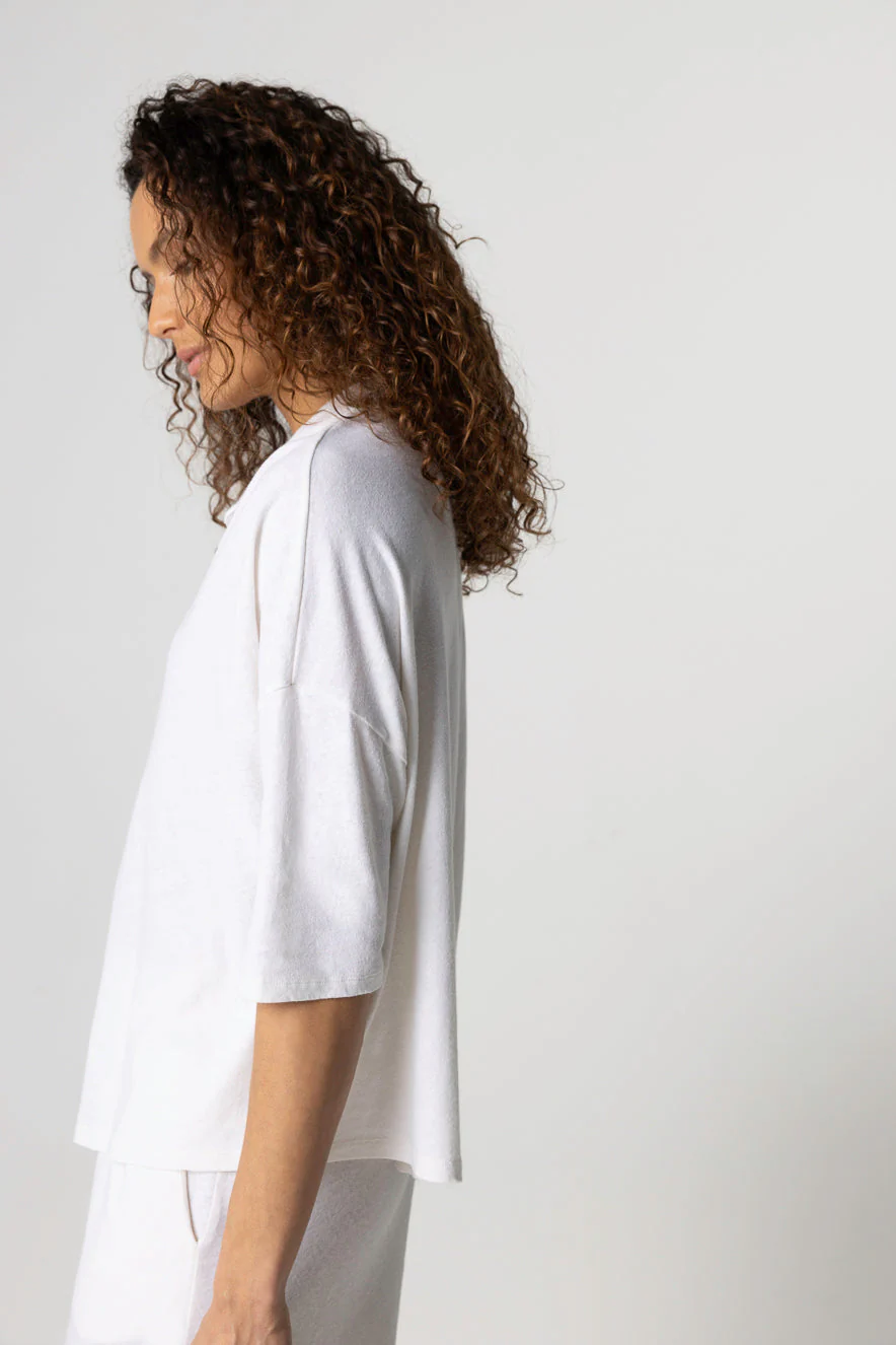 Chemise Milk Manches Courtes en Coton / Lin - Image 3
