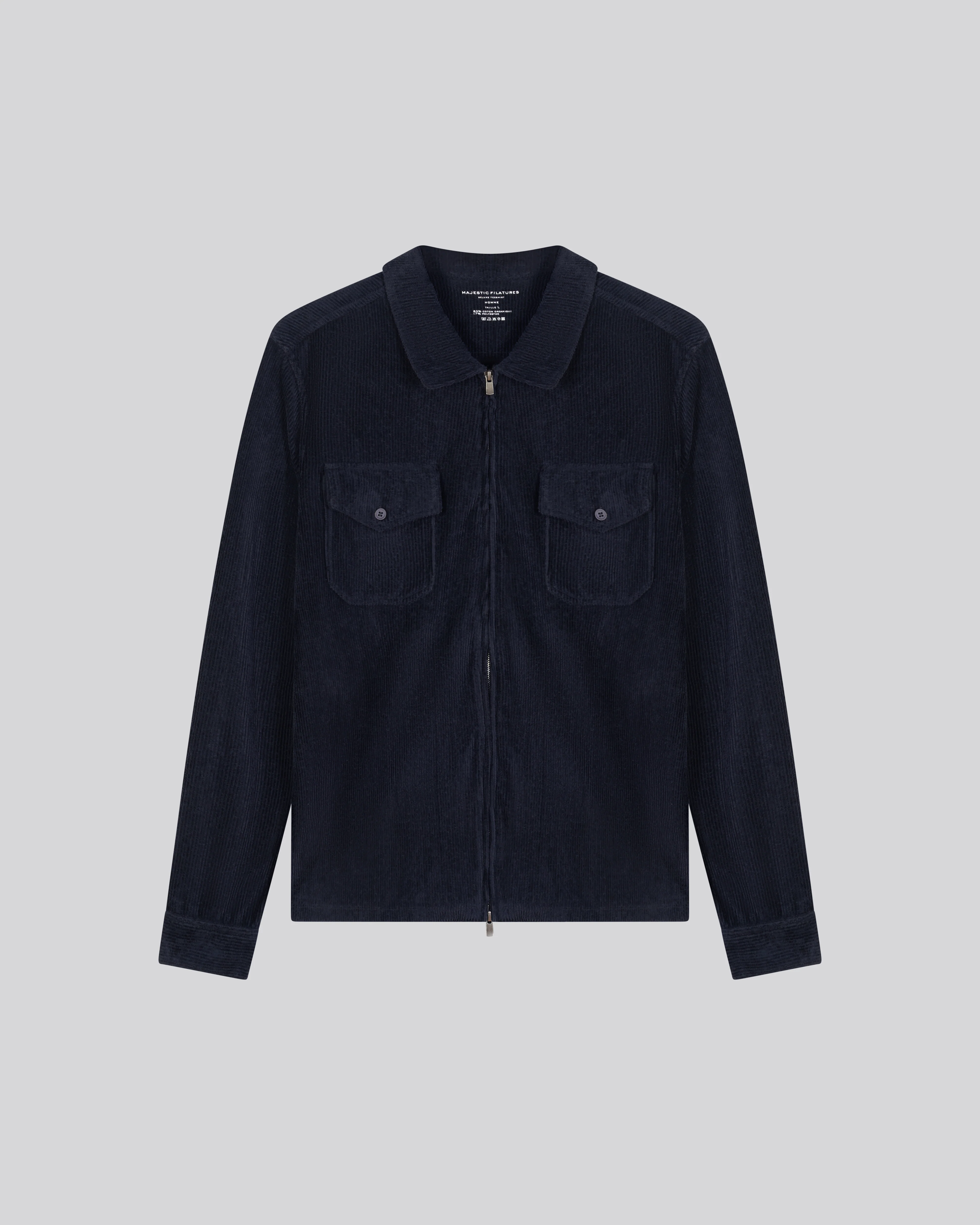 Chemise Marine Chemise Manches Longues en Coton Organique / Polyester - Image 6