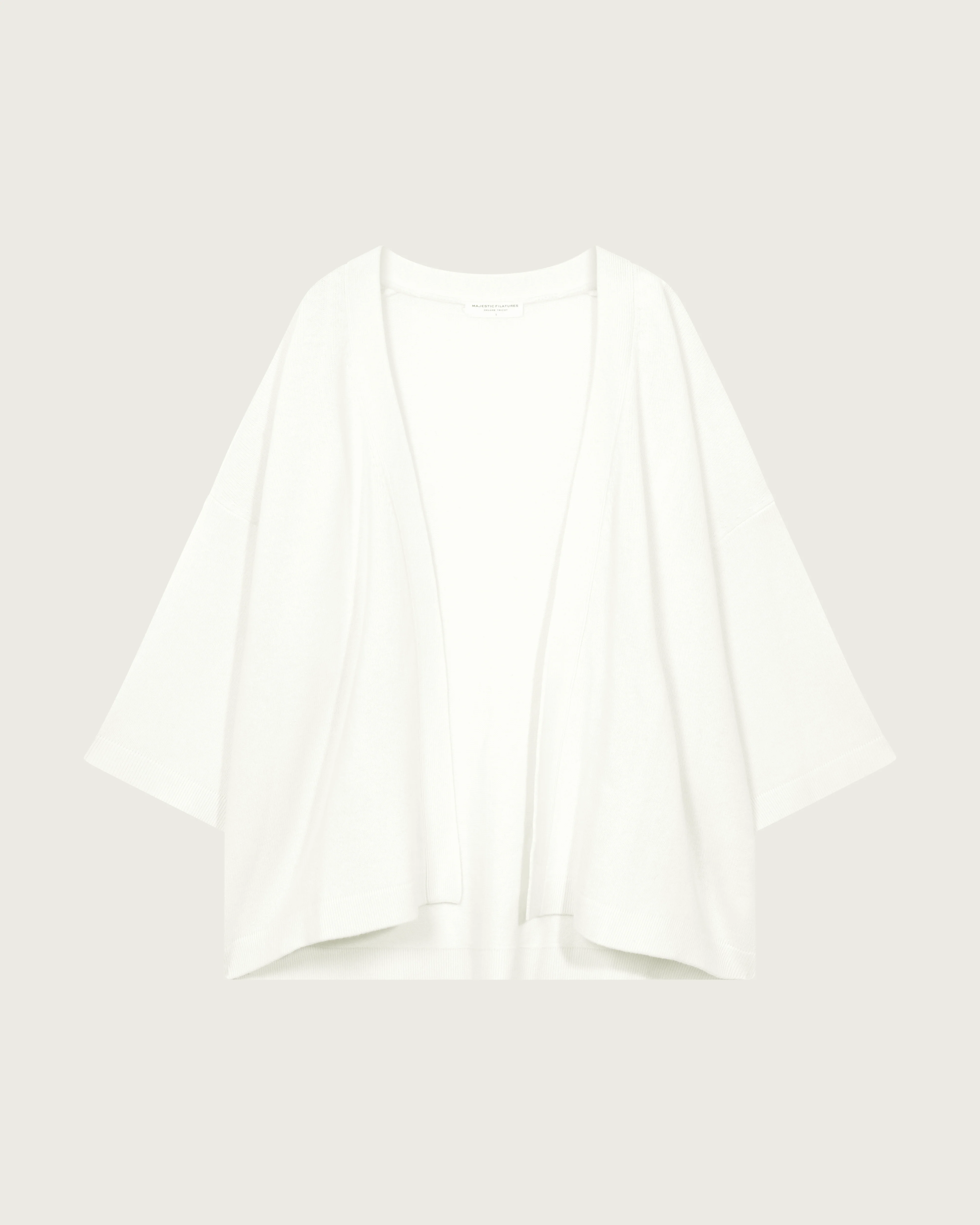 Gilet Milk Col Châle Manches Longues en Laine merinos - Image 6