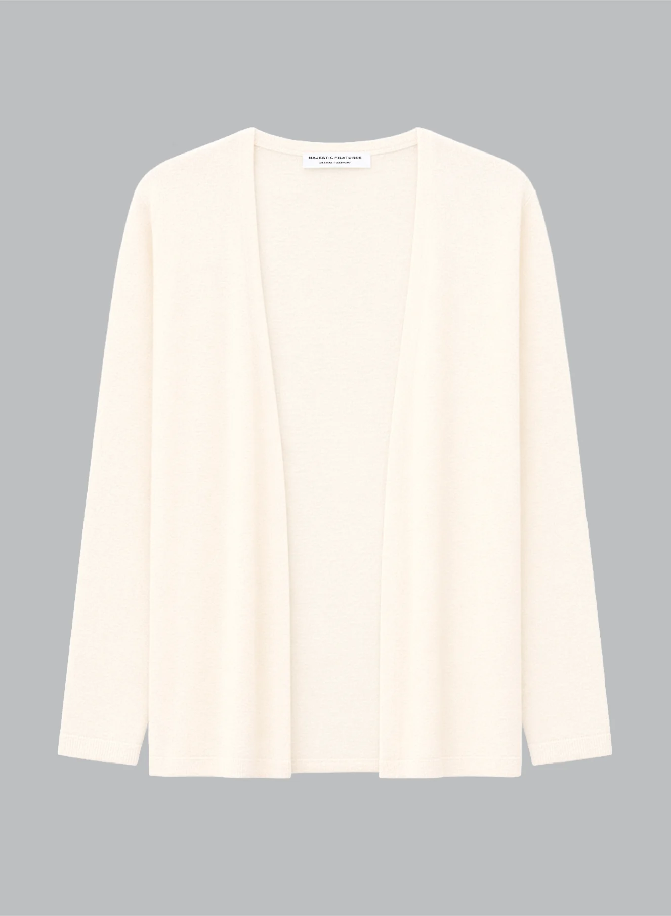 Gilet Milk Col V Manches Longues en Cachemire - Image 6
