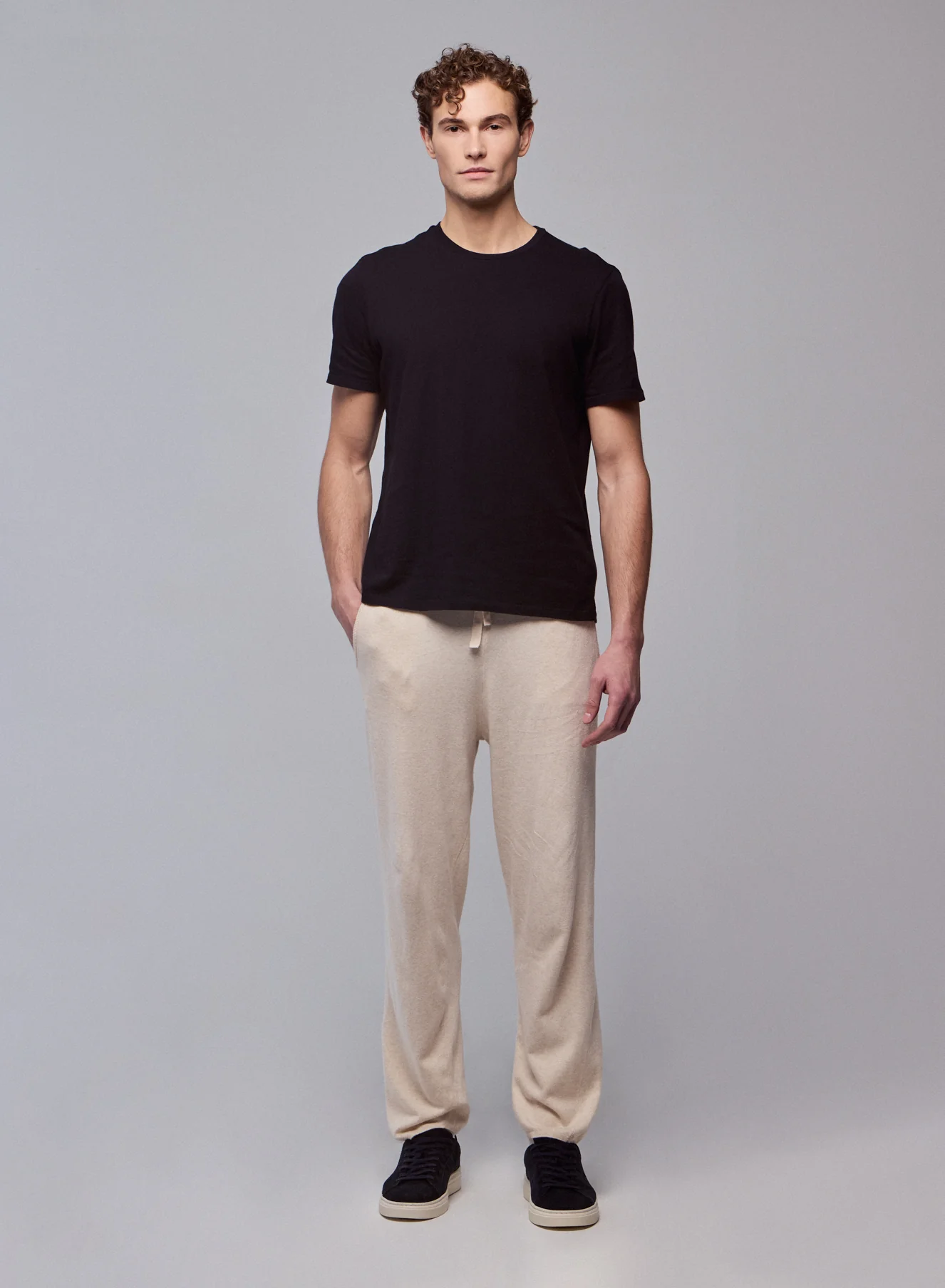 Pantalon Beige en Coton organique / Elasthanne
