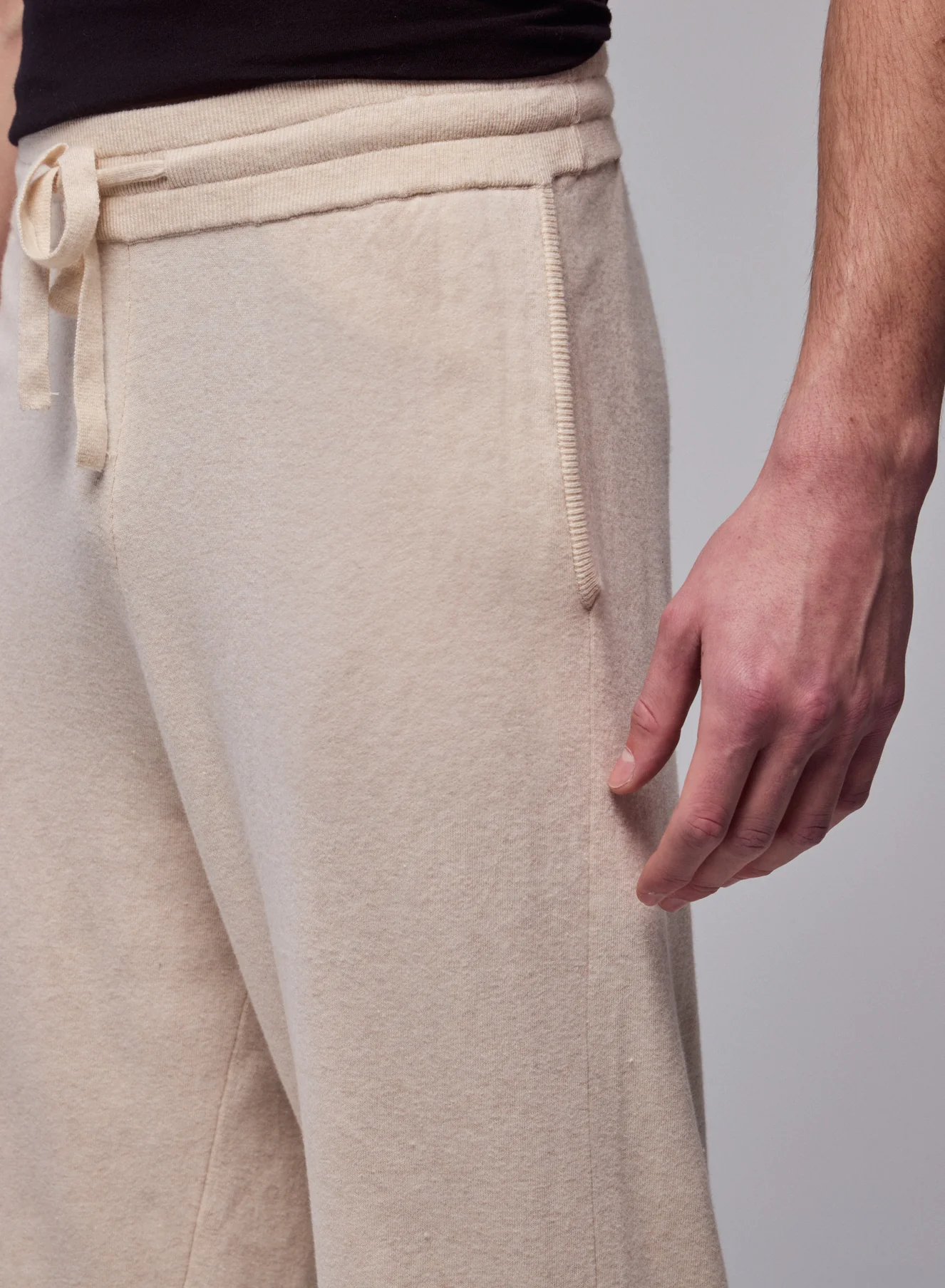 Pantalon Beige en Coton organique / Elasthanne - Image 4