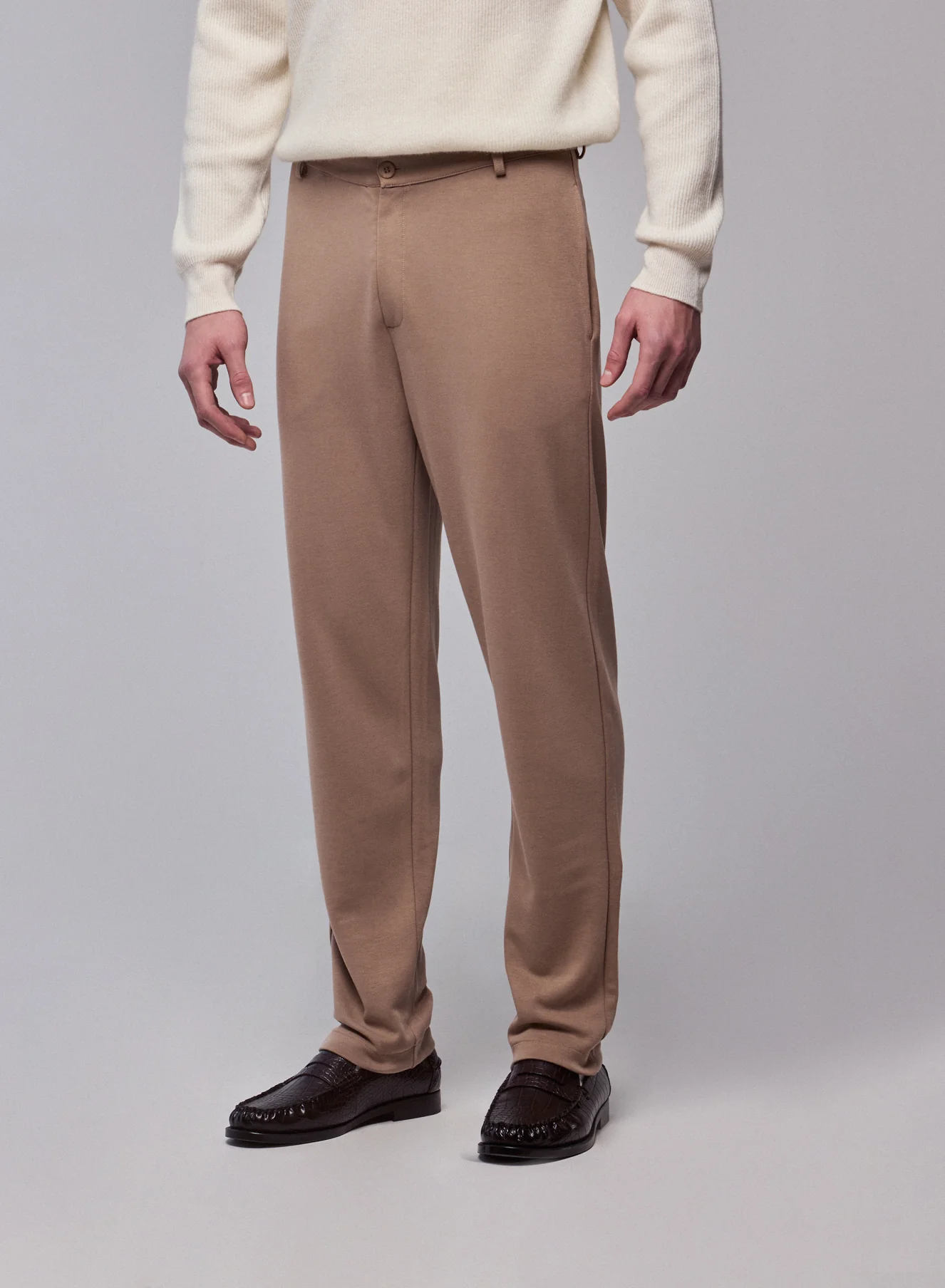 Pantalon Beige en Lyocel, Tencel / Coton organique - Image 3