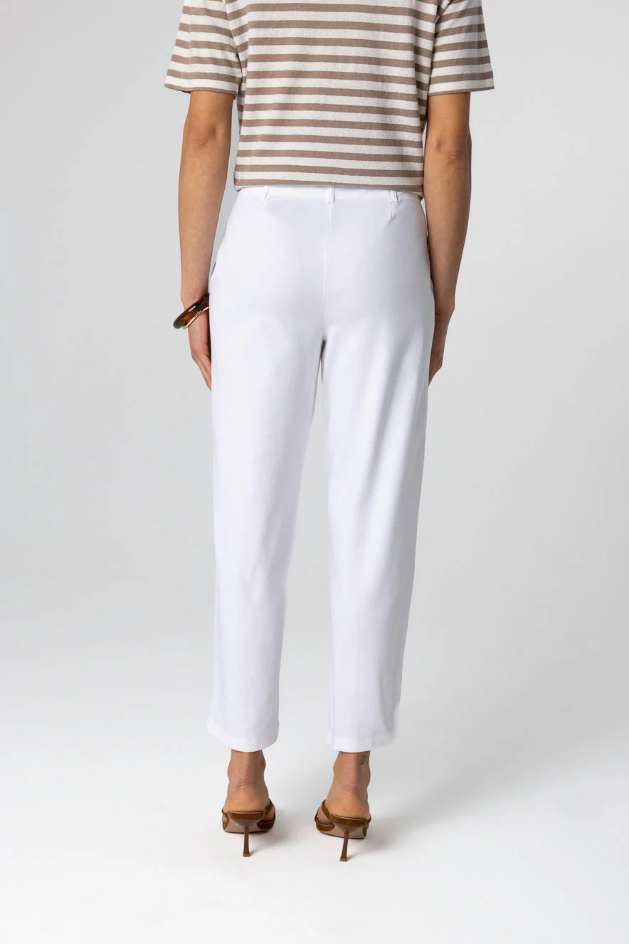 Pantalon Blanc en Coton Supima - Image 4
