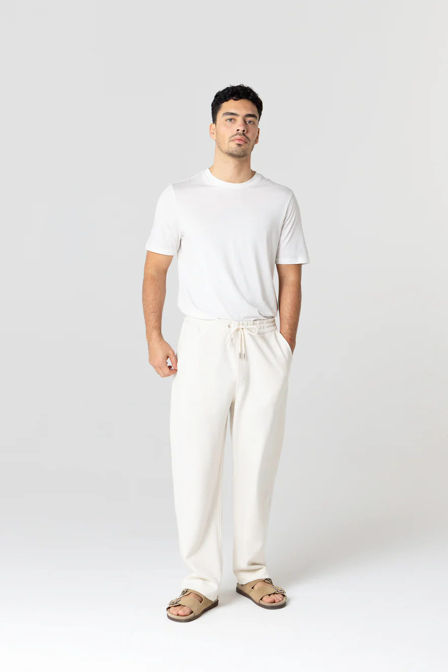 Pantalon Crème en Lyocel, Tencel / Coton Organique - Image 2