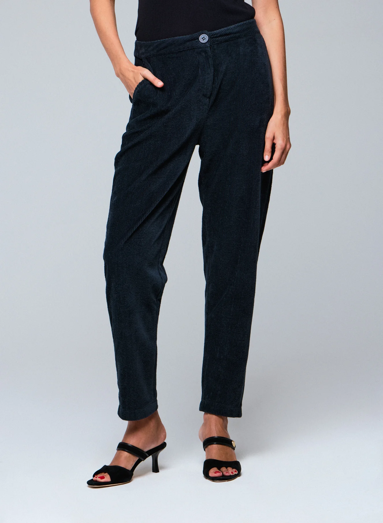 Pantalon Gris en Coton Organique / Polyester - Image 4