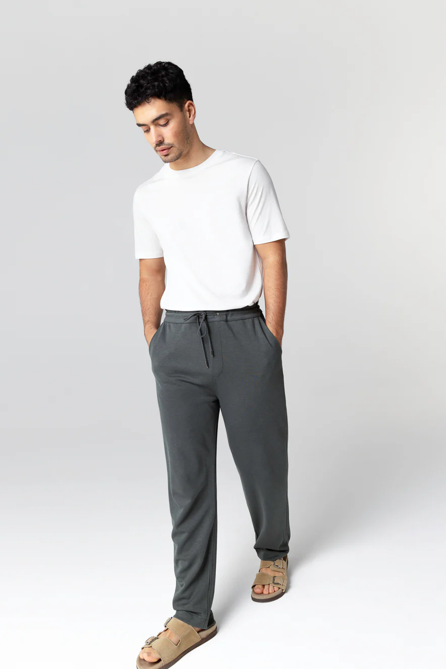 Pantalon Gris Foncé en Lyocel, Tencel / Coton Organique - Image 5