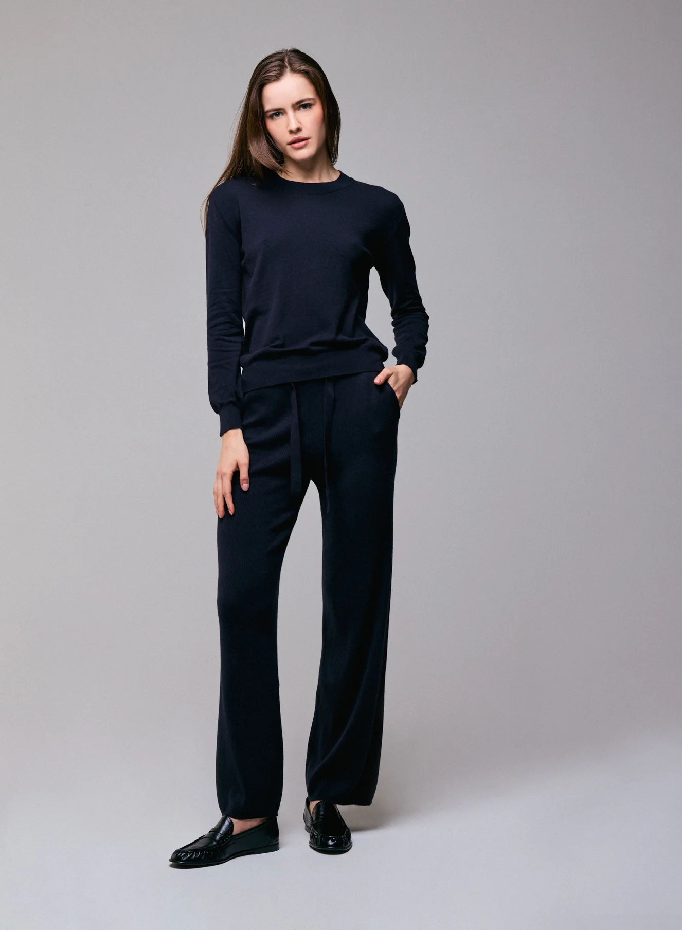 Pantalon Marine en Coton organique / Elasthanne