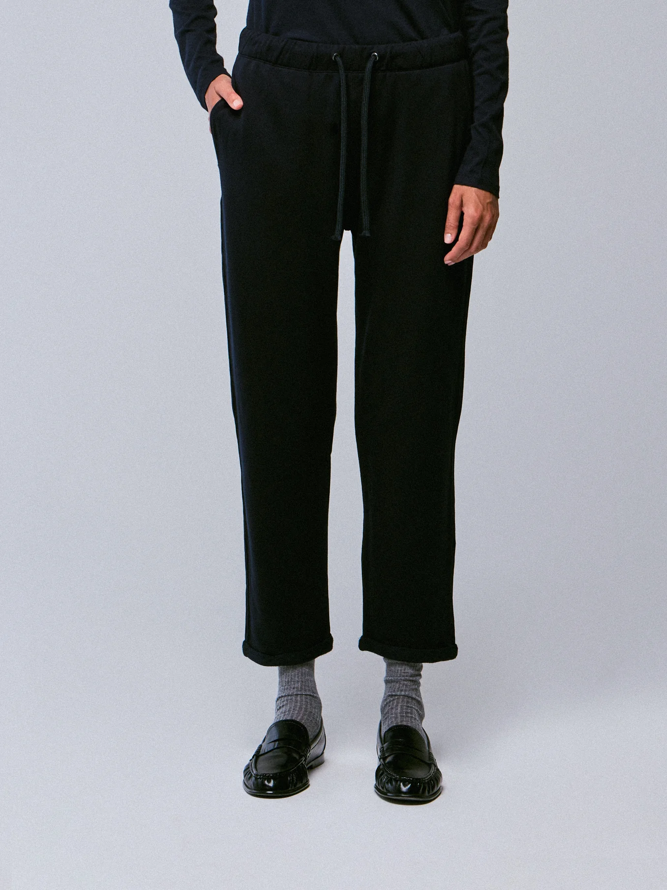 Pantalon Marine avec Poches en Viscose et Élasthanne - Image 4