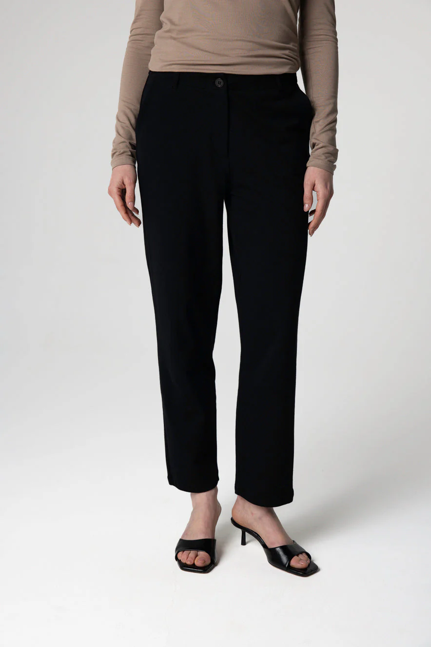 Pantalon Noir en Coton Supima - Image 2