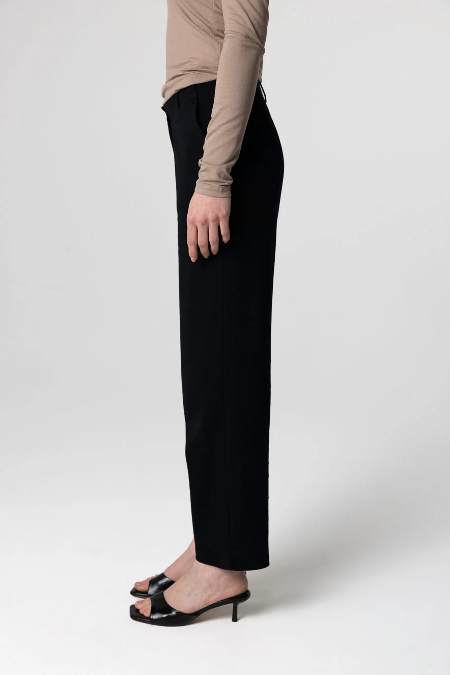 Pantalon Noir en Coton Supima - Image 3