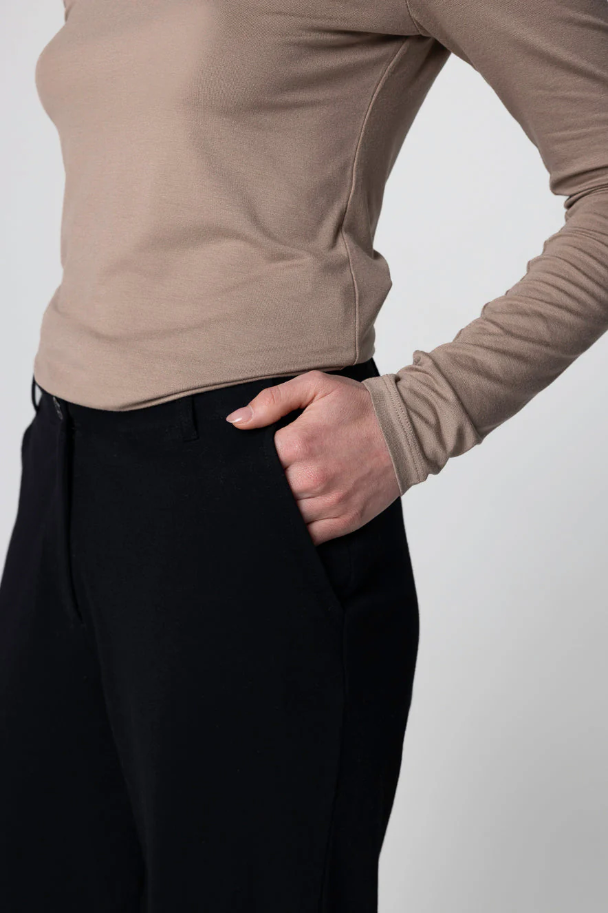 Pantalon Noir en Coton Supima - Image 5