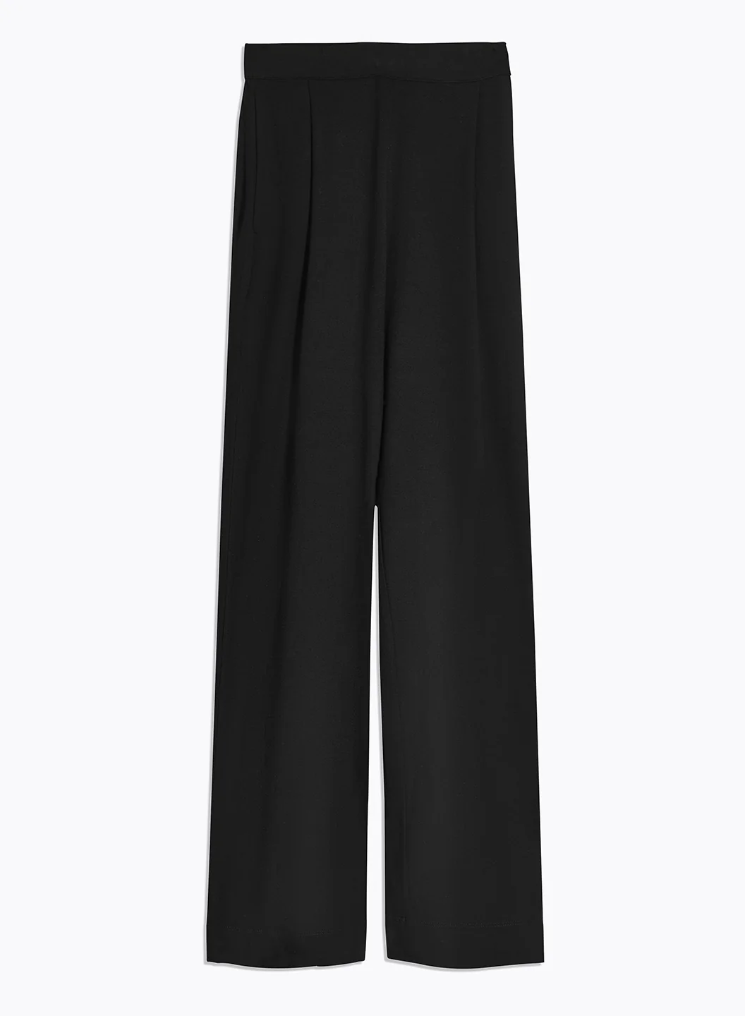 Pantalon Noir à Poches avec Taille Élastique en Viscose et Élasthanne - Image 6