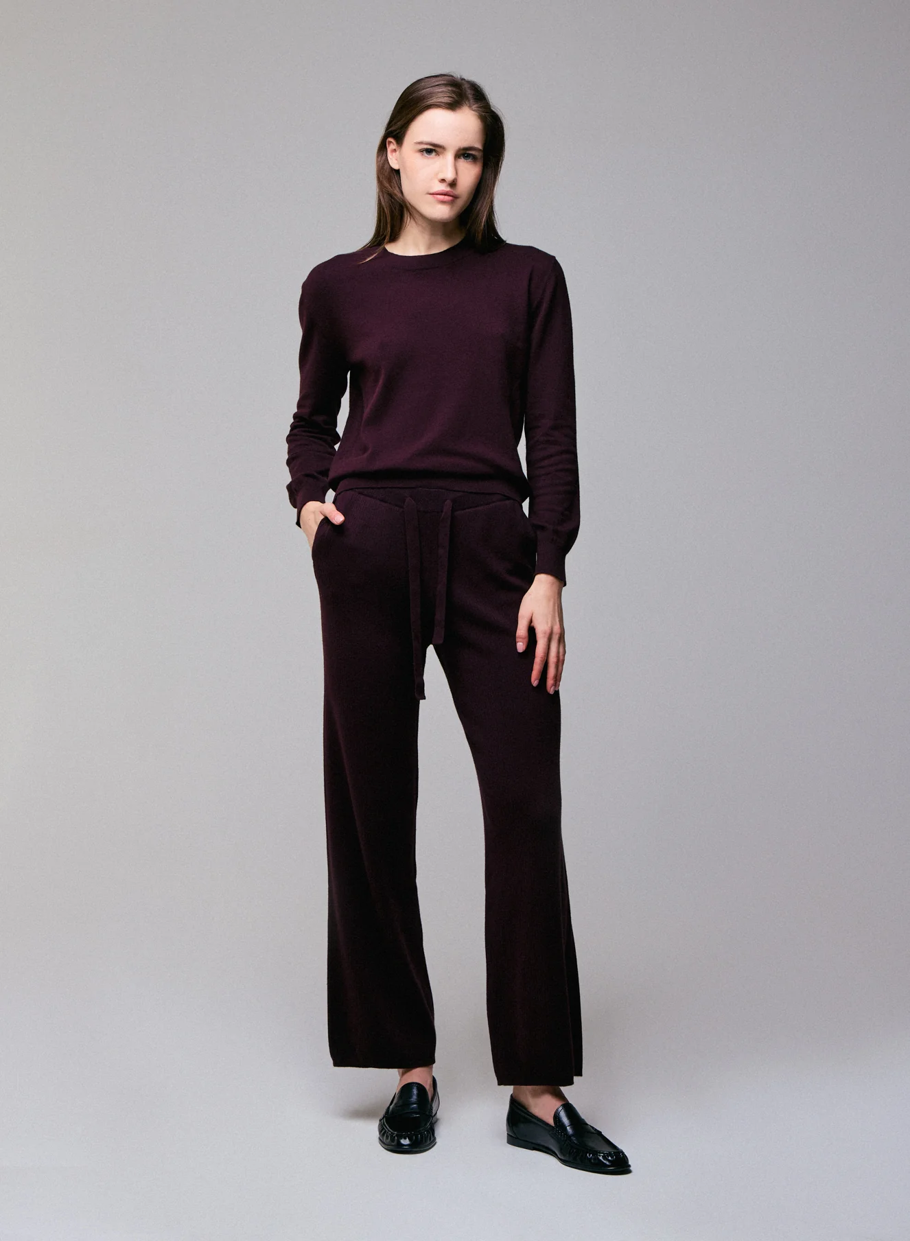 Pantalon Violet en Coton organique / Elasthanne