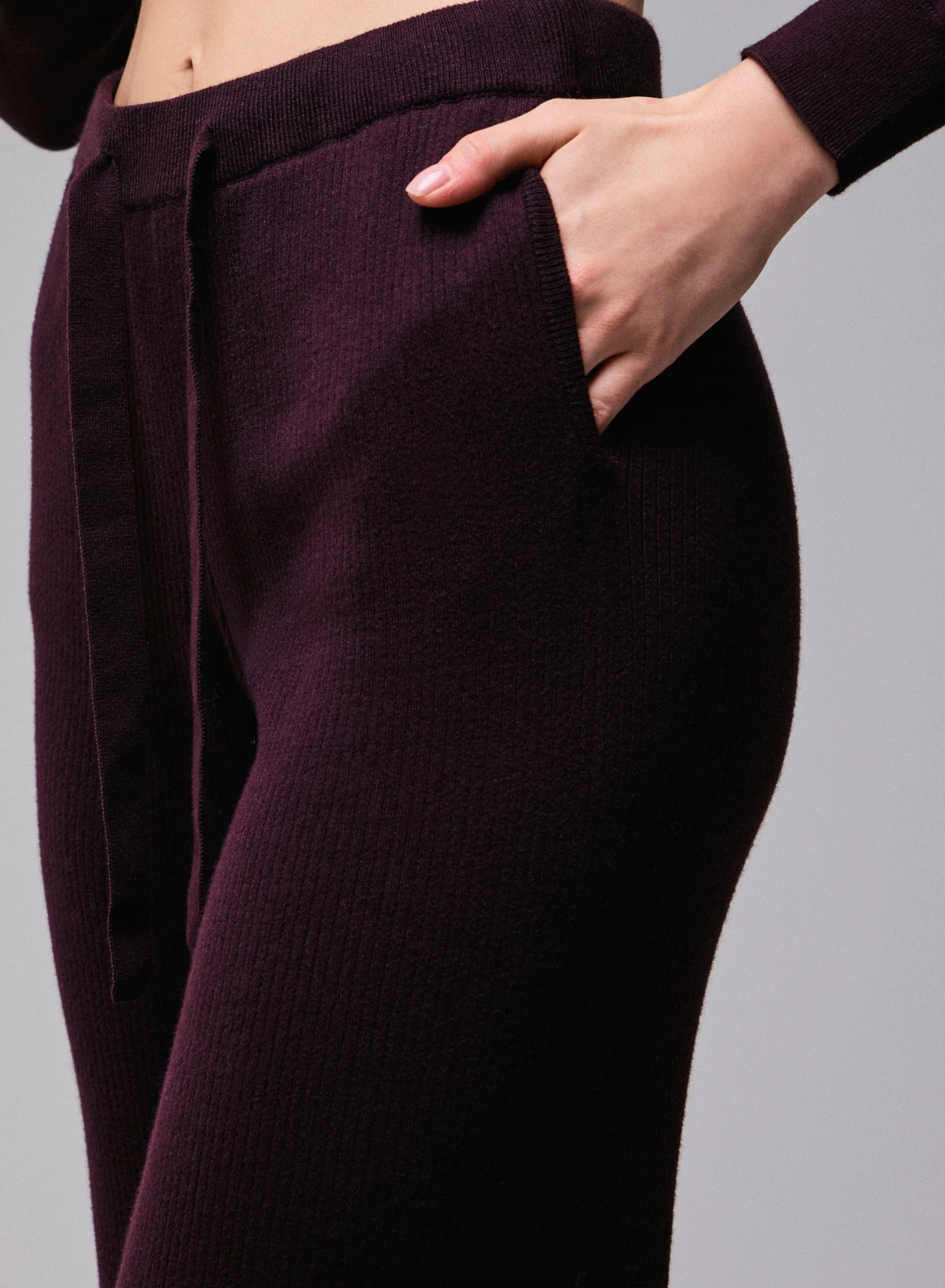 Pantalon Violet en Coton organique / Elasthanne - Image 2