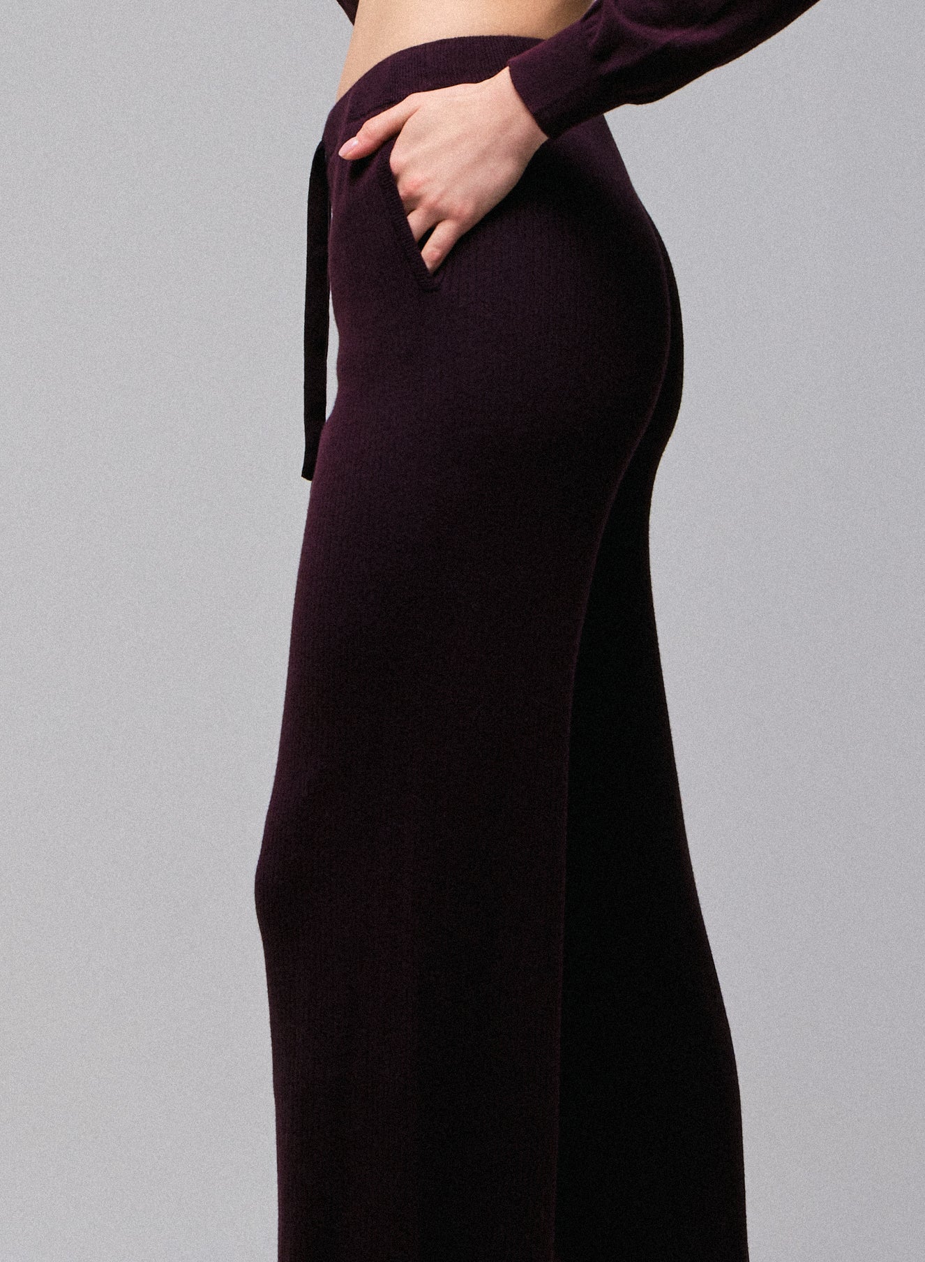 Pantalon Violet en Coton organique / Elasthanne - Image 3