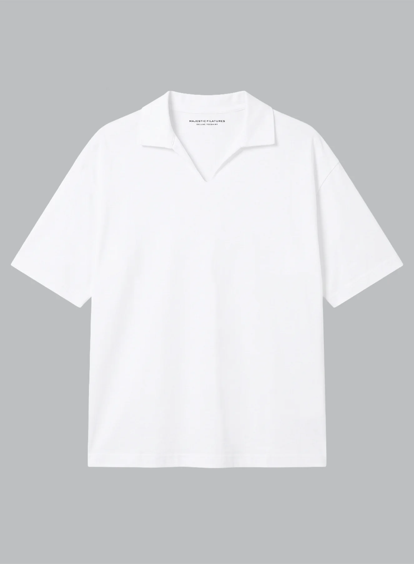 Polo Blanc Manches Courtes en Coton Supima - Image 6