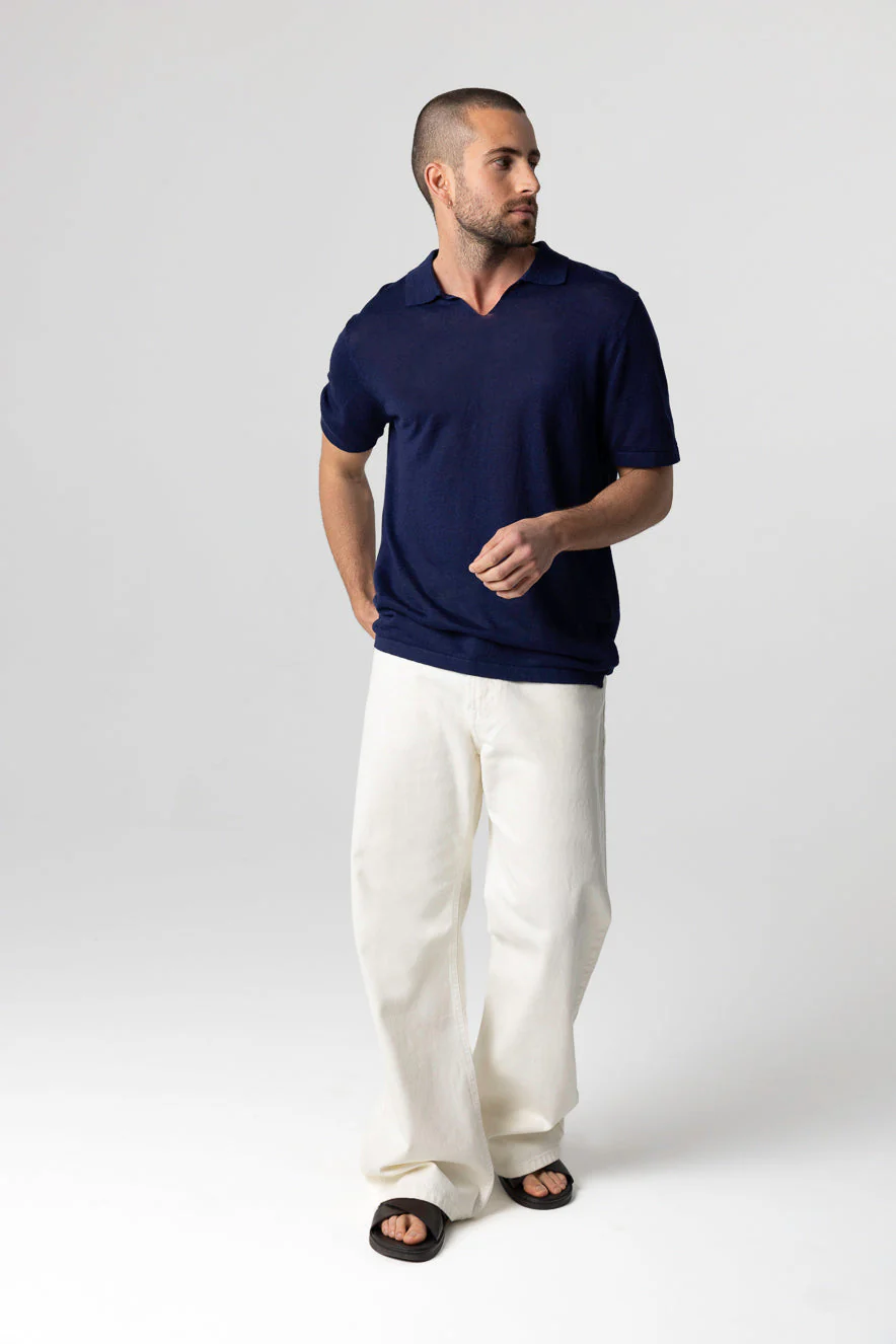 Polo Blue Moon Manches Courtes en Lin
