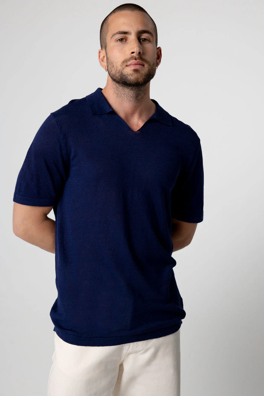 Polo Blue Moon Manches Courtes en Lin - Image 2