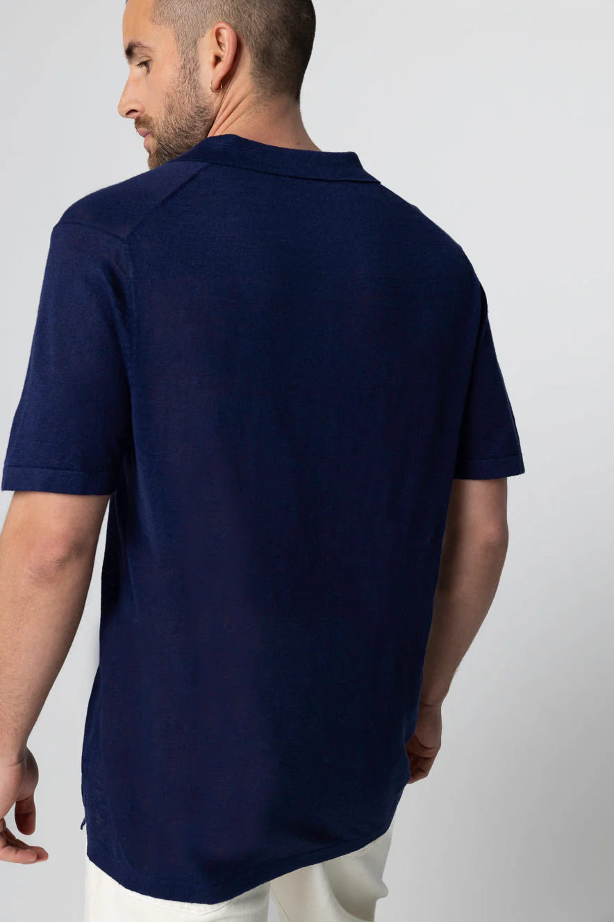 Polo Blue Moon Manches Courtes en Lin - Image 3