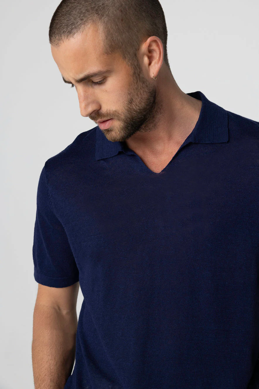 Polo Blue Moon Manches Courtes en Lin - Image 4