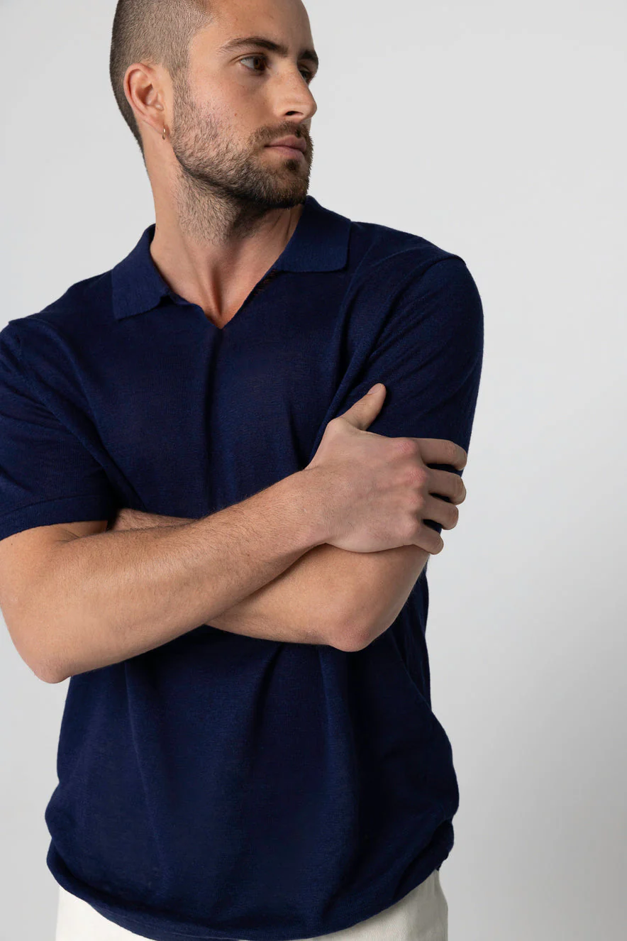 Polo Blue Moon Manches Courtes en Lin - Image 5