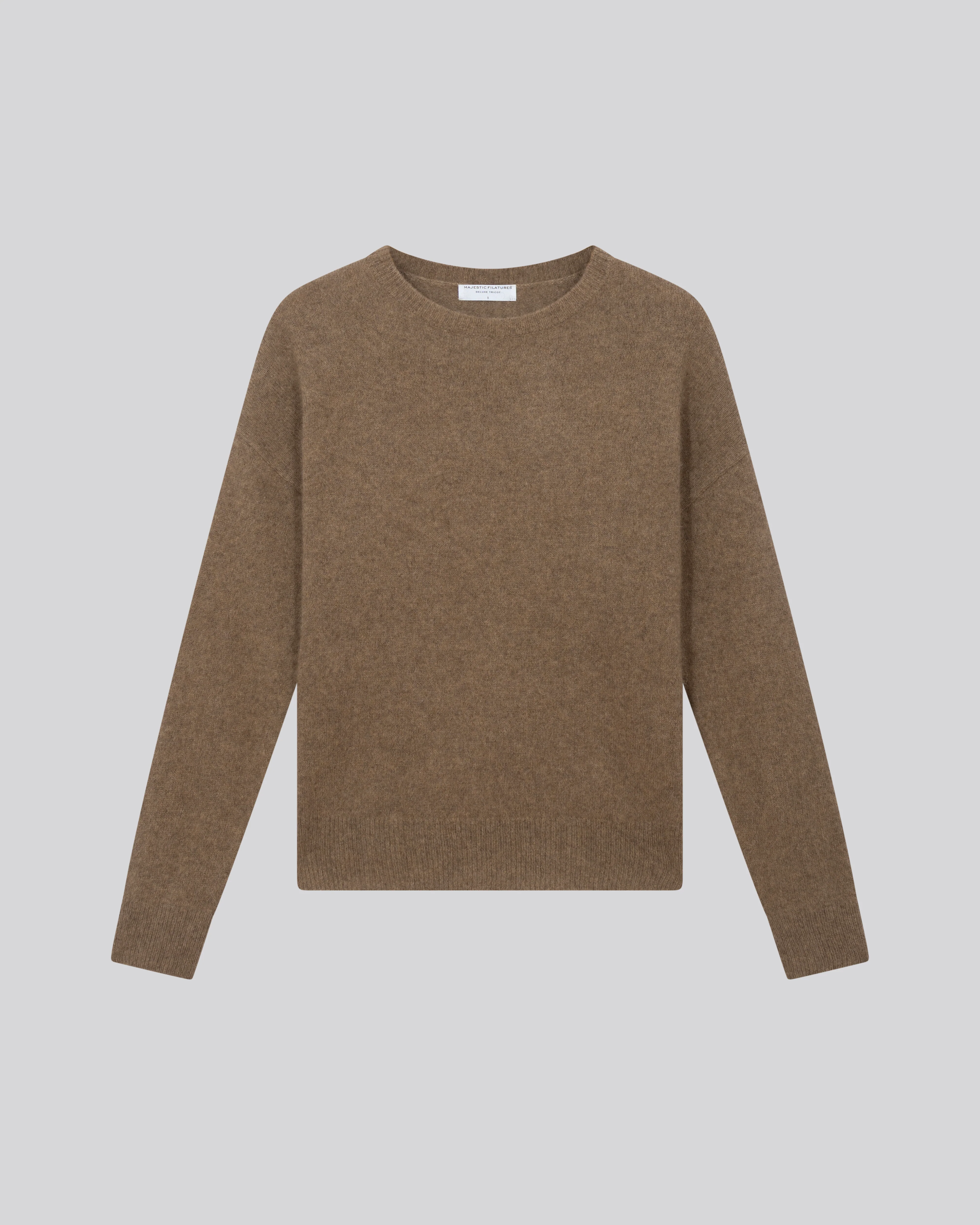 Pull Bison Col Rond Manches Longues en Raccoon / Polyamide - Image 7