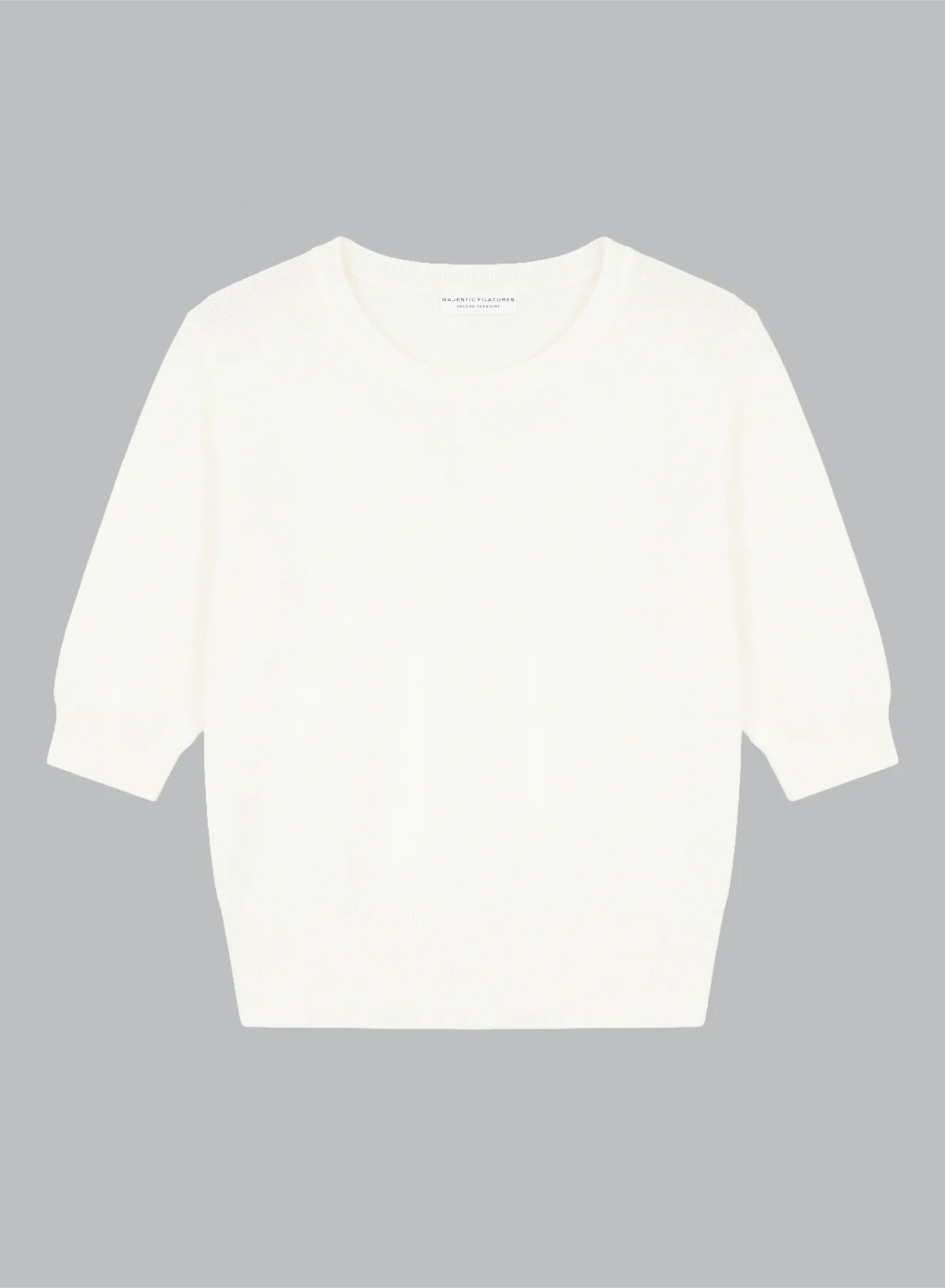 Pull Milk Col Rond Manches Coudes en Laine merinos extrafine - Image 8