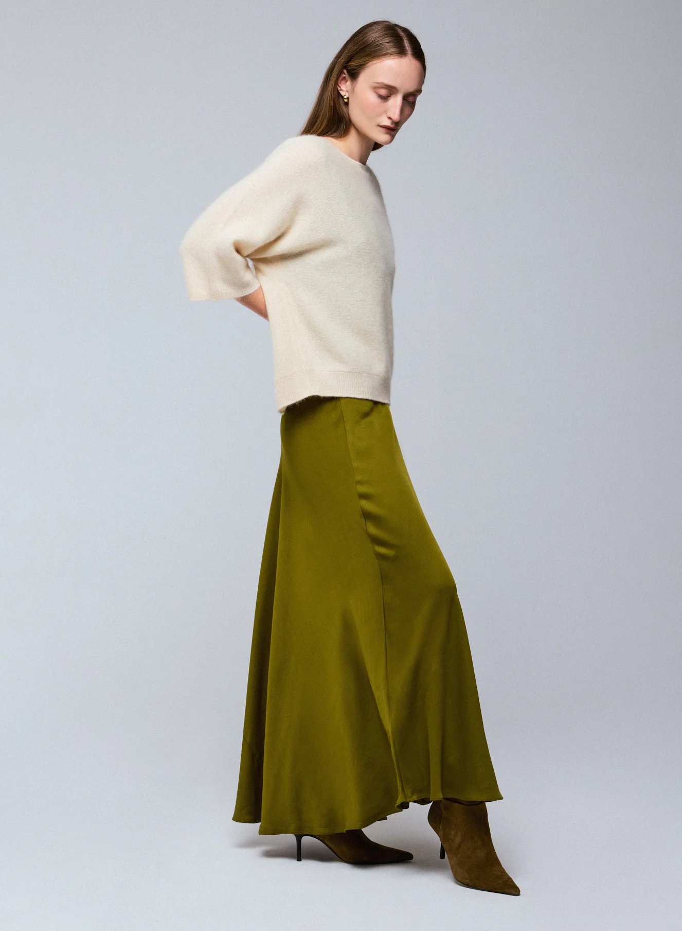 Pull Milk Col Rond Manches Kimono en Raccoon / Polyamide - Image 2