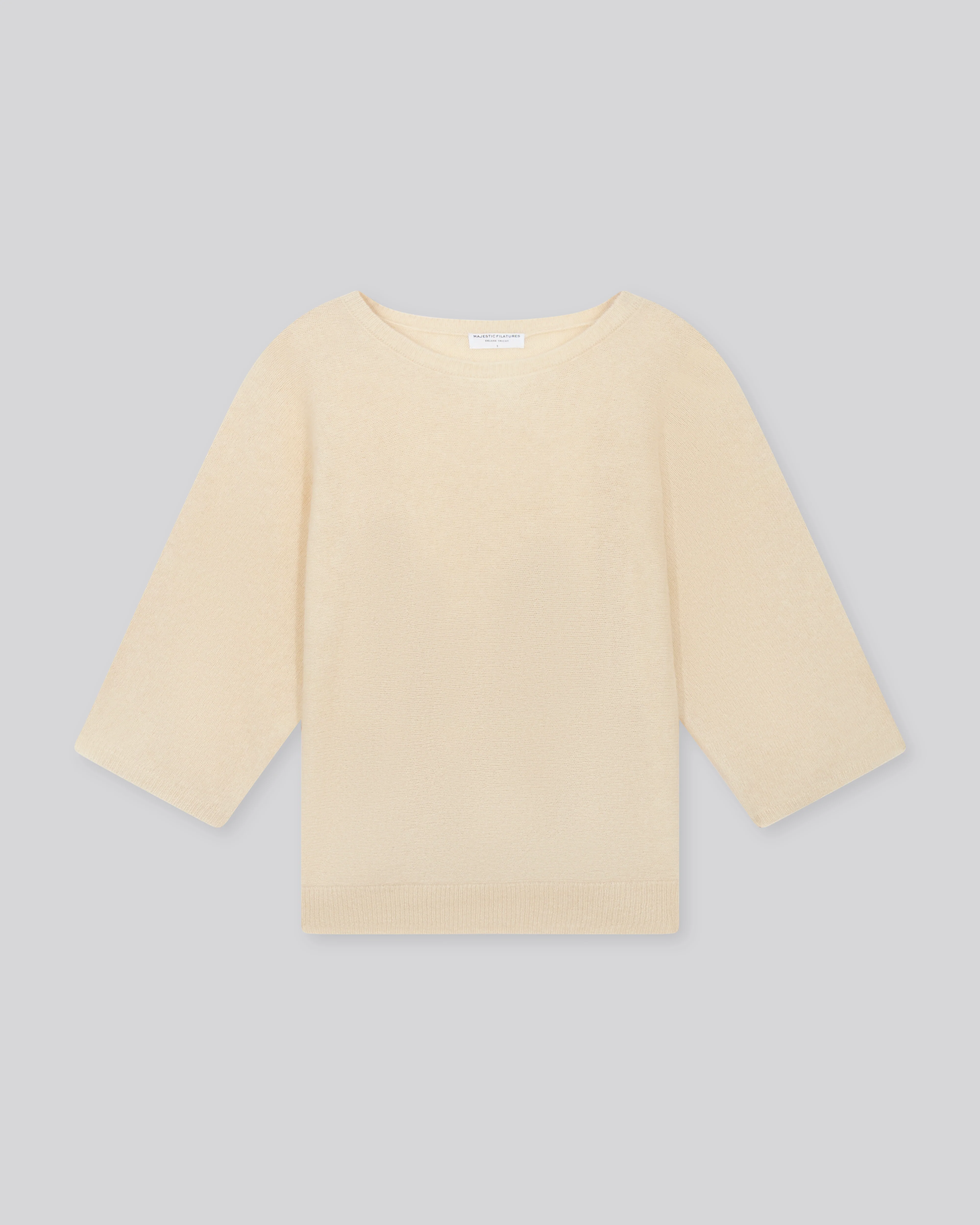 Pull Milk Col Rond Manches Kimono en Raccoon / Polyamide - Image 5