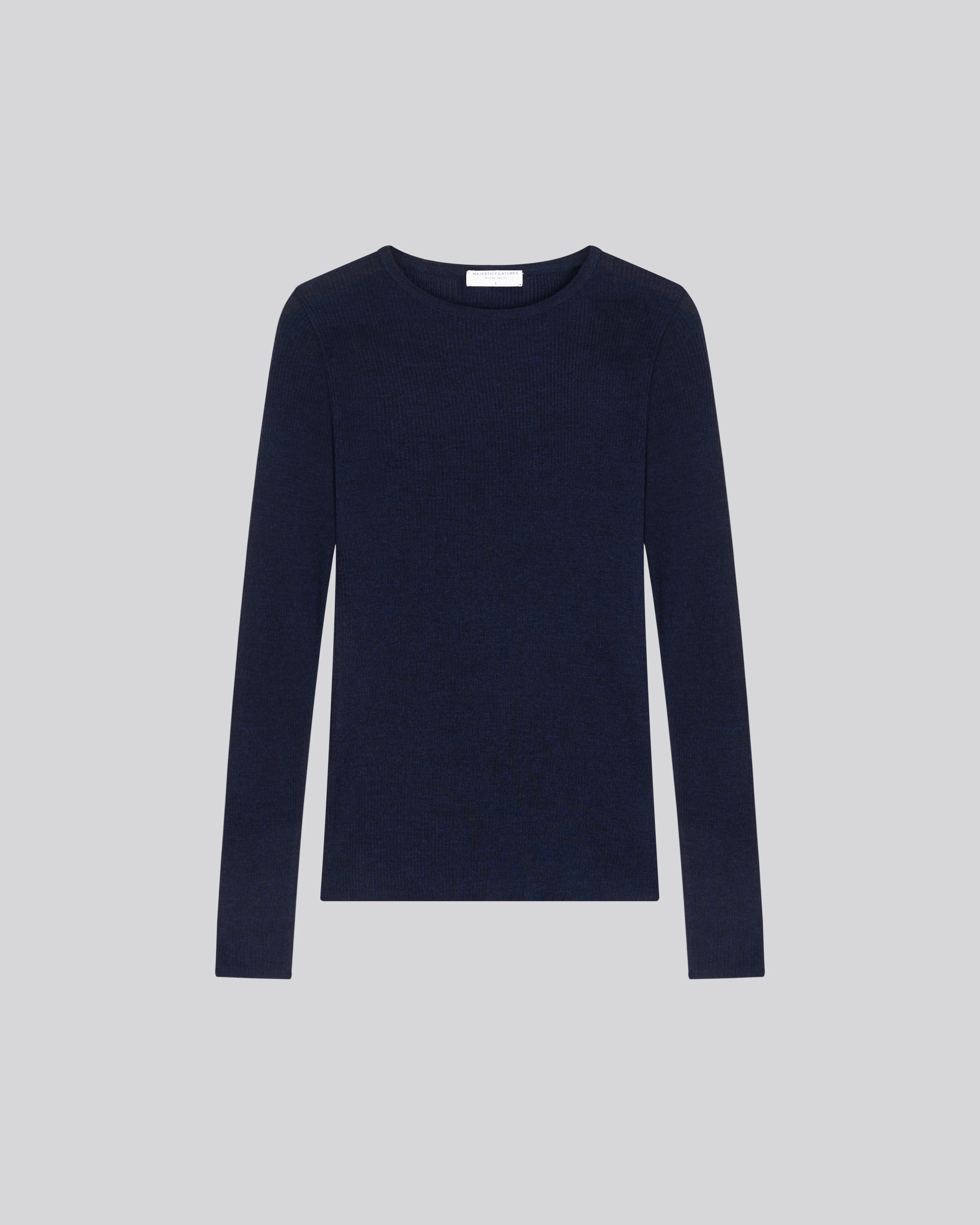 Pull Marine Col Rond Manches Longues en Laine merinos - Image 6