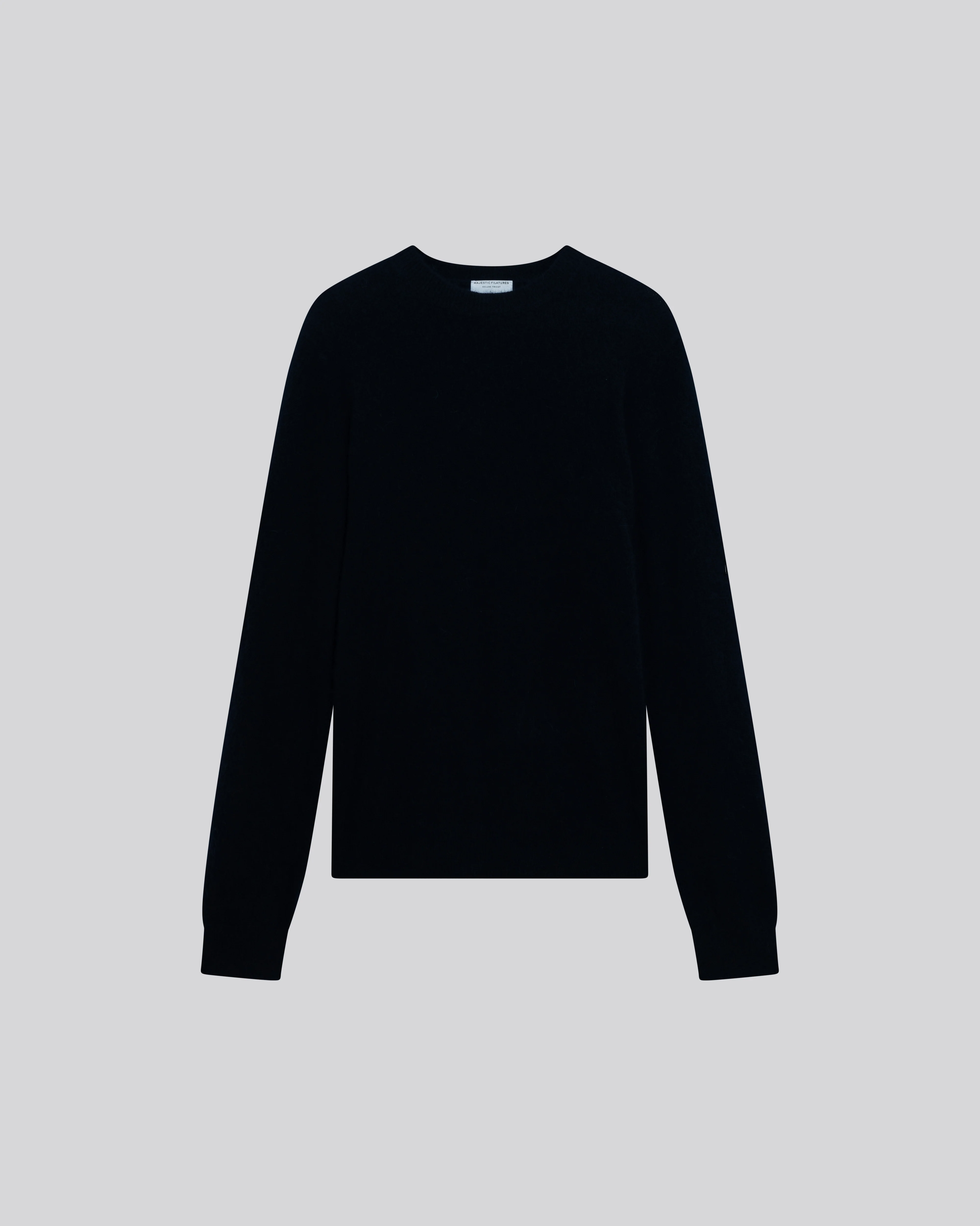 Pull Marine Col Rond Manches Longues en Raccon wool / Polyamide - Image 6