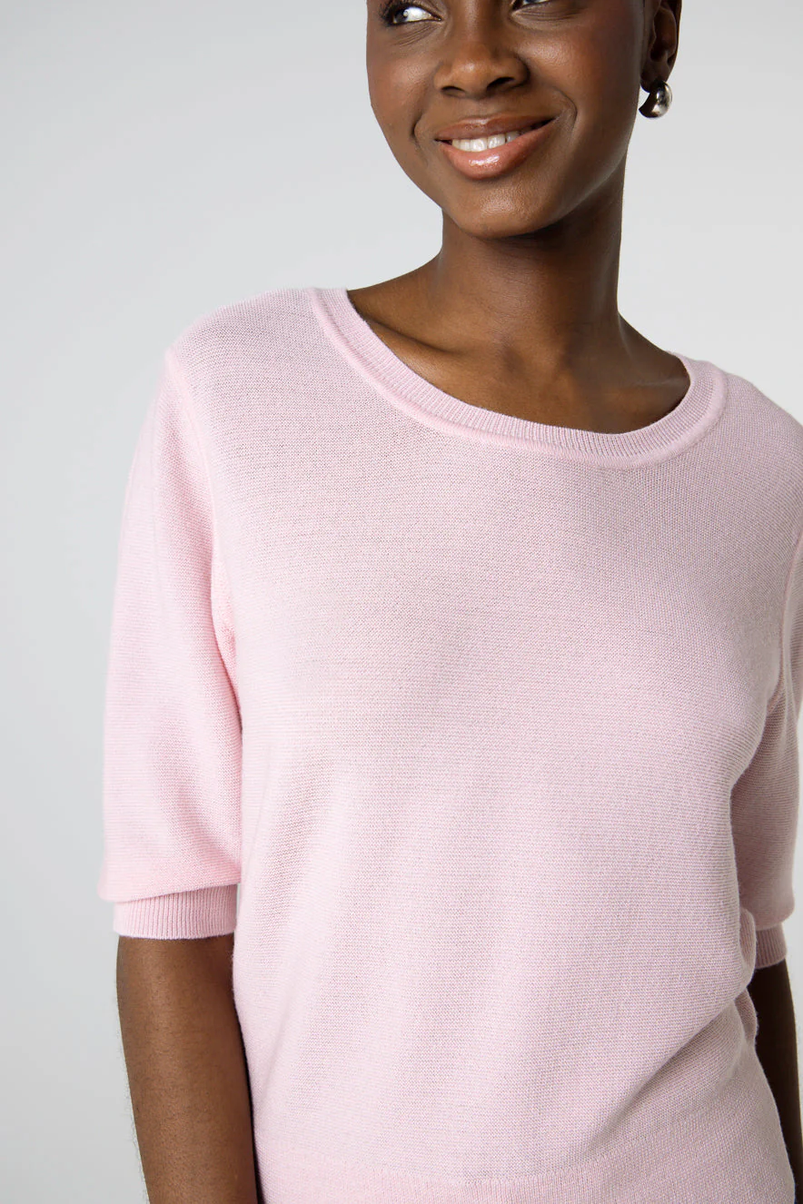 Pull Blossom Col Rond Manches Coudes en Laine merinos extrafine - Image 5