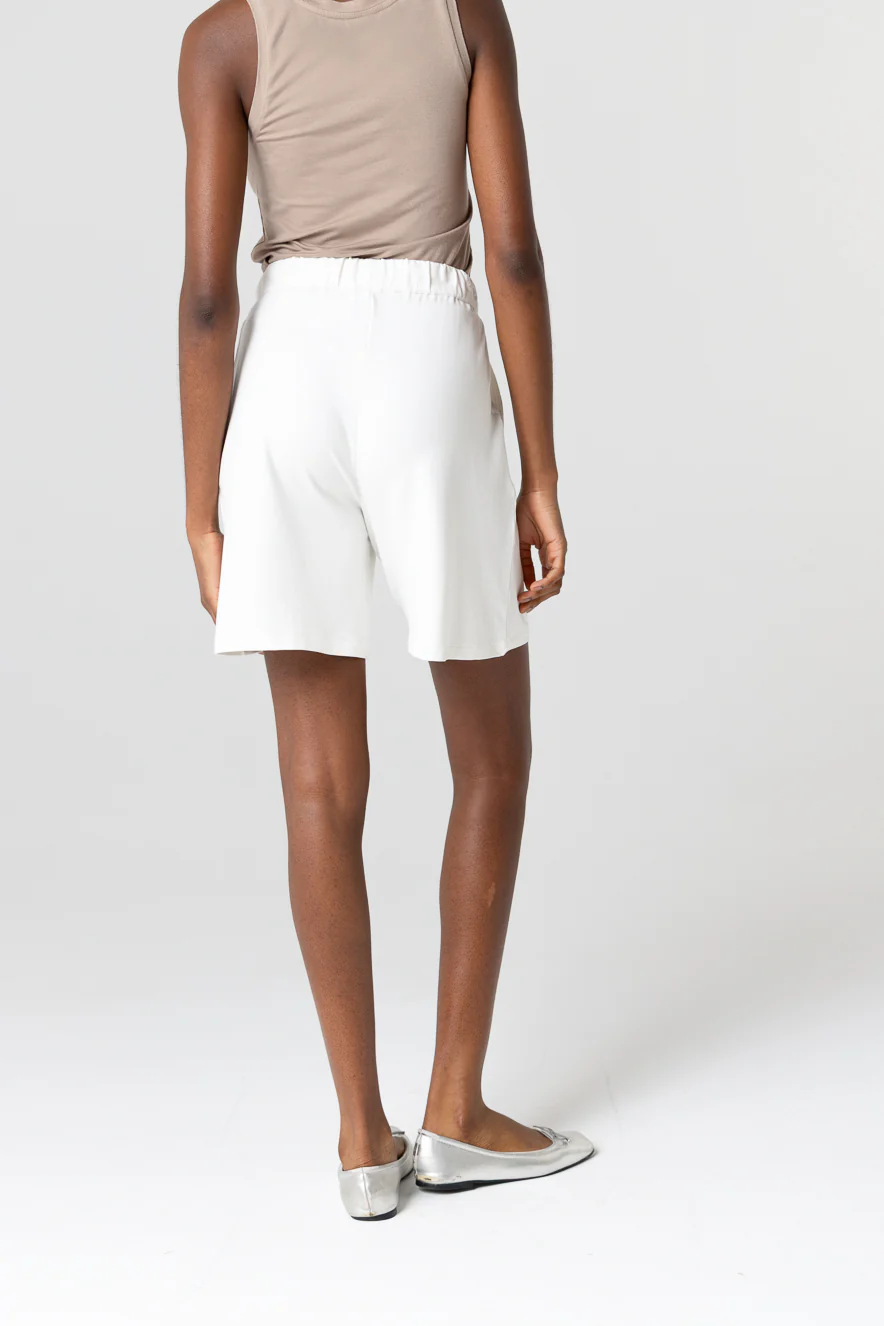 Shorts Crème en Viscose / Elasthanne - Image 3