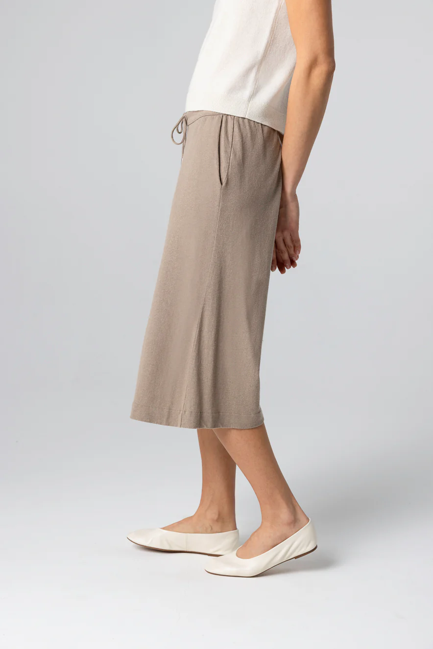 Short Coffee Latte en Coton / Lin - Image 3