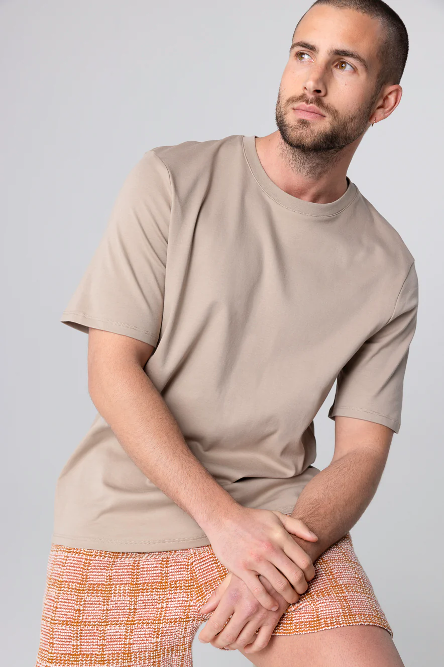 T-shirt Désert Col Rond Manches Courtes en Coton Supima - Image 2