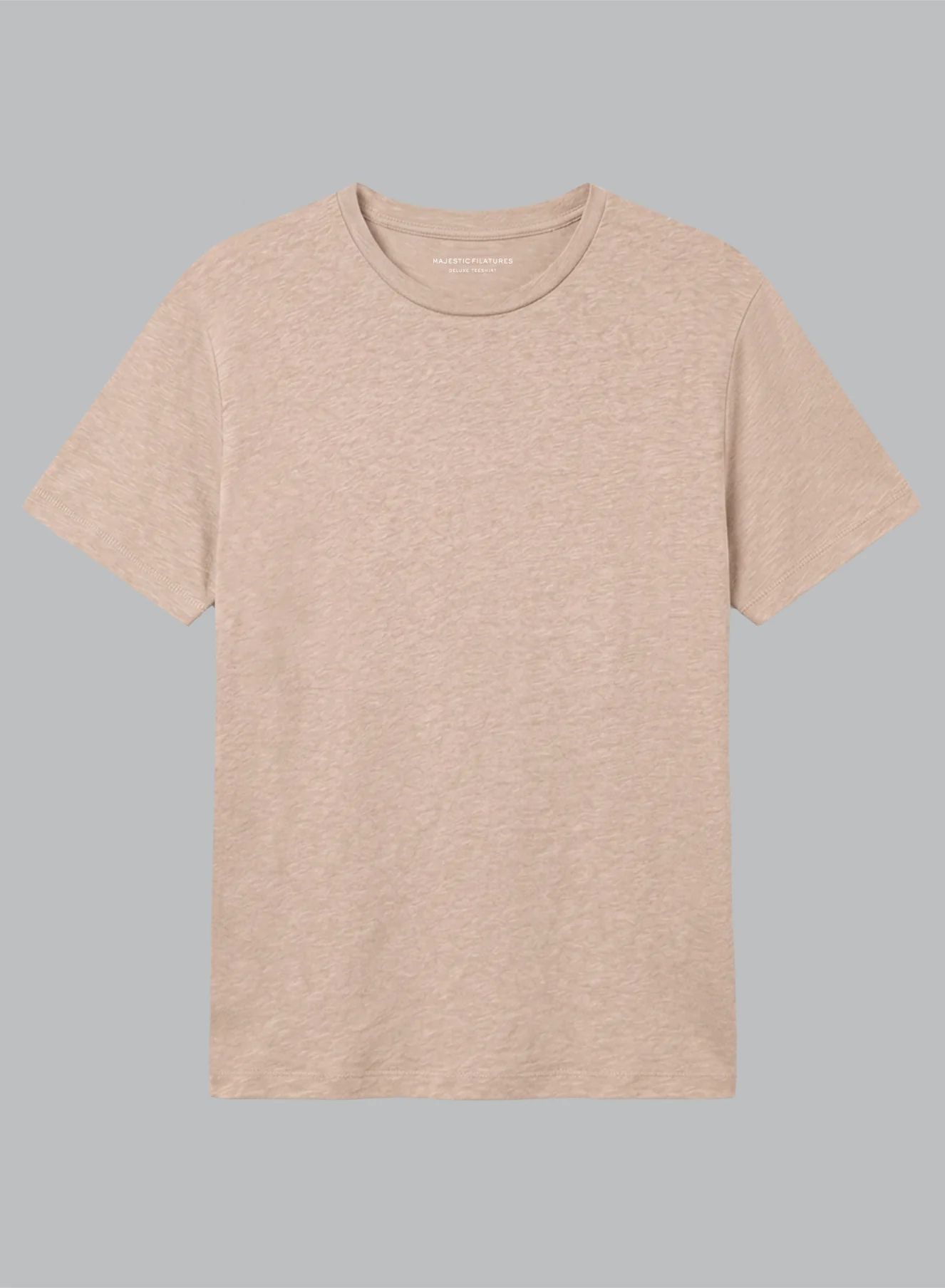 T-shirt Désert Col Rond Manches Courtes en Lin / Elasthanne - Image 6