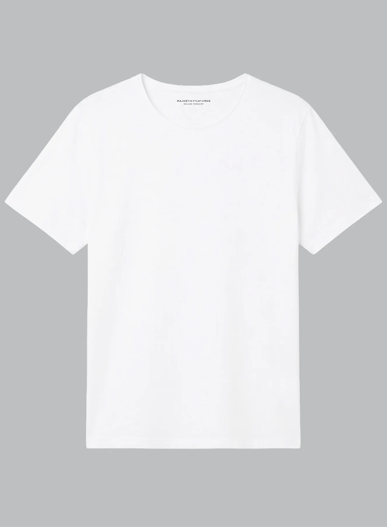 T-shirt Blanc Col Rond Manches Courtes en Coton organique - Image 6