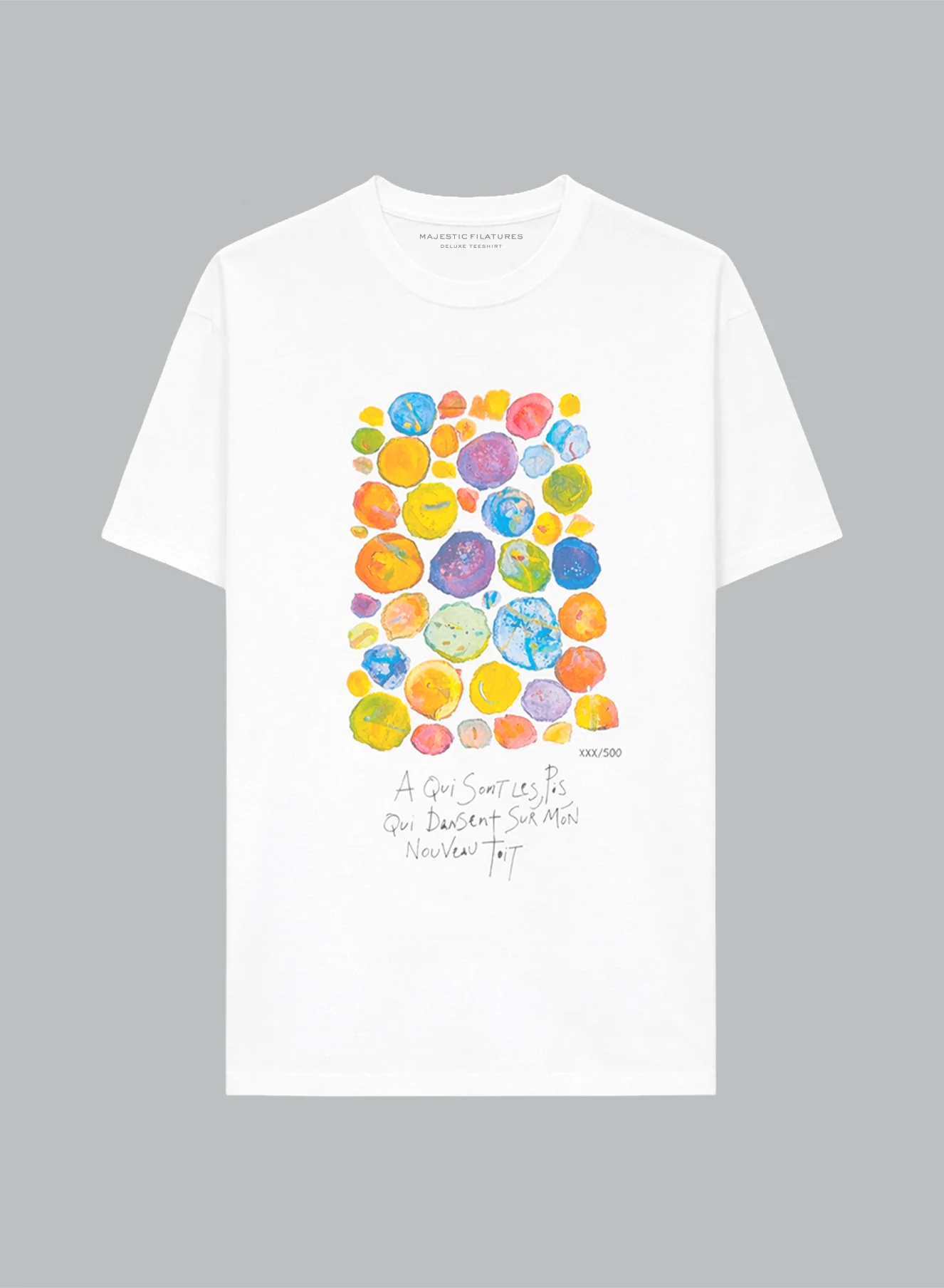 T-shirt Blanc Col Rond Manches Courtes en Coton organique - Image 5