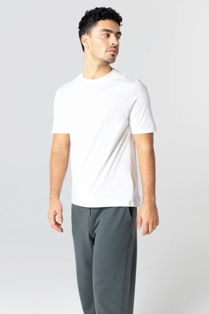 T-shirt Milk Col Rond Manches Courtes en Lyocel, Tencel / Coton Organique - Image 2