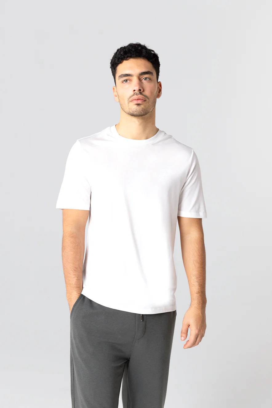 T-shirt Milk Col Rond Manches Courtes en Lyocel, Tencel / Coton Organique - Image 4