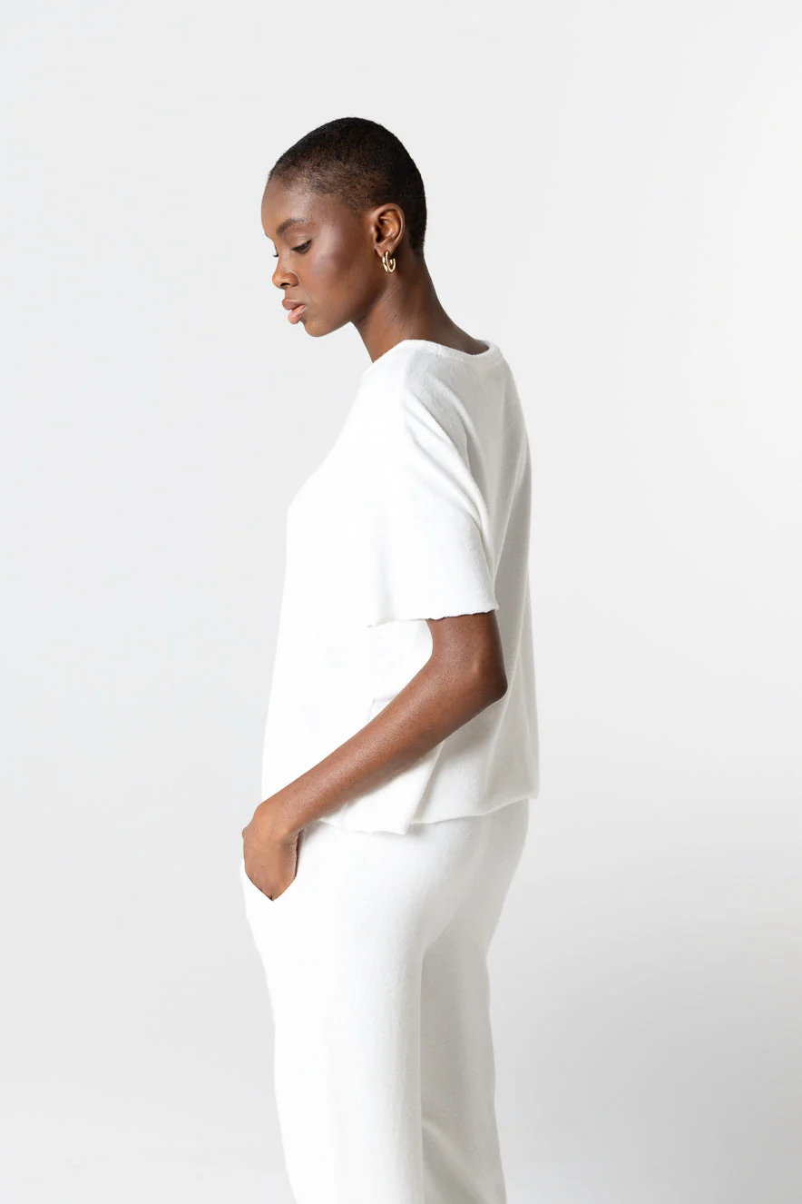 T-shirt Milk Col Rond Manches courtes en Coton Organique / Polyamide - Image 3