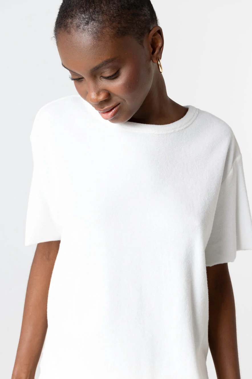T-shirt Milk Col Rond Manches courtes en Coton Organique / Polyamide - Image 5
