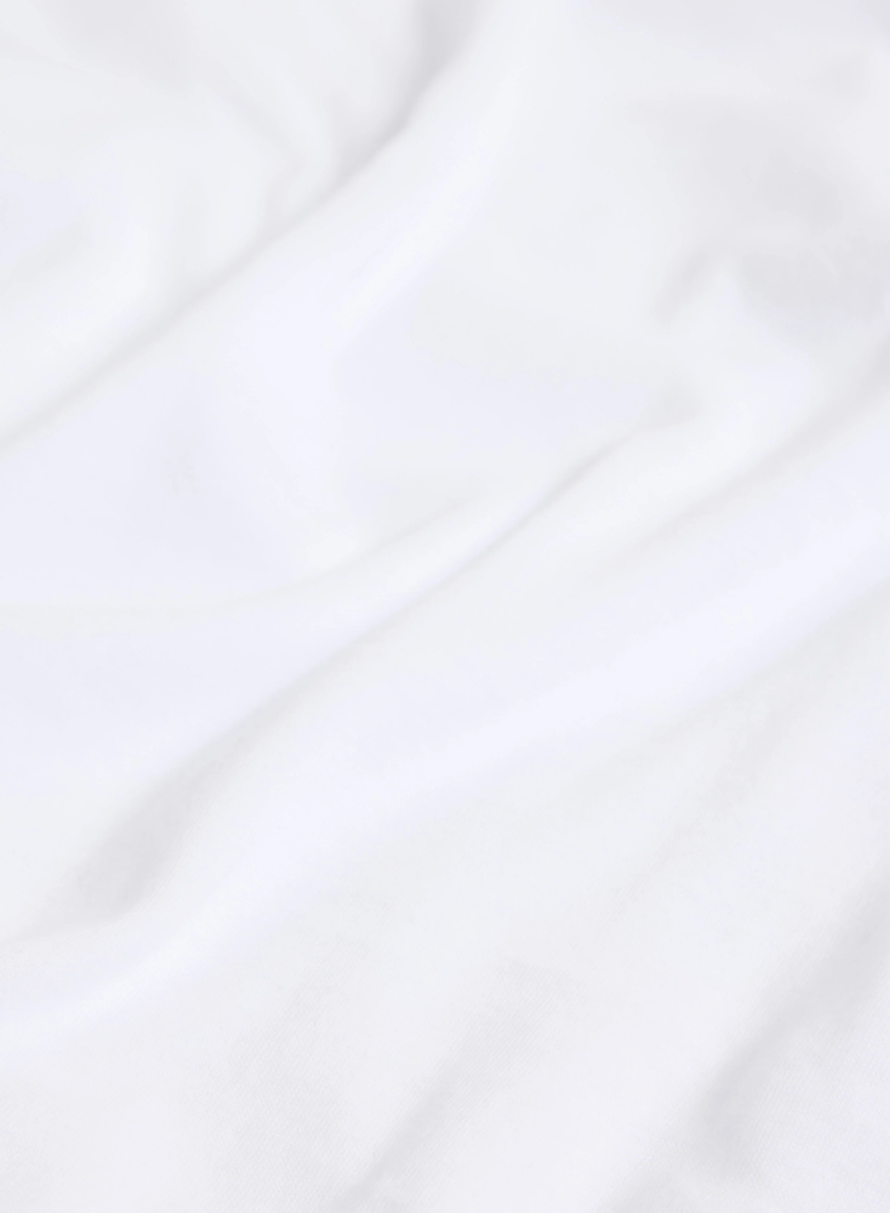 T-shirt Blanc Polly Col Rond Manches Courtes en Coton - Image 9