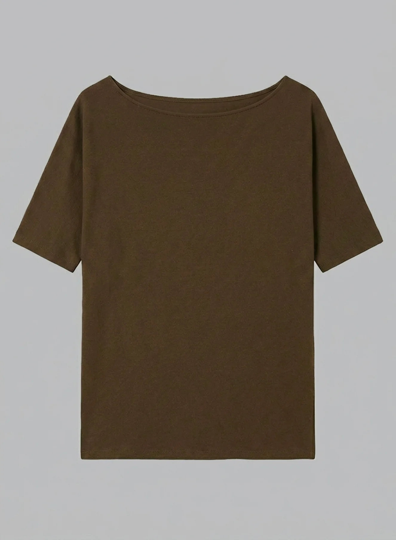 T-shirt Tonka Col Bateau Manches Courtes en Coton / Lin - Image 6
