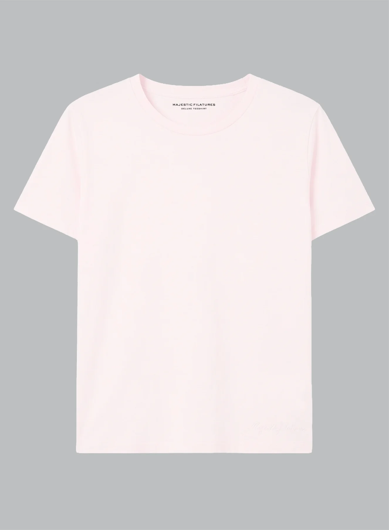 T-shirt Rose Col Rond Manches Courtes en Coton organique - Image 6